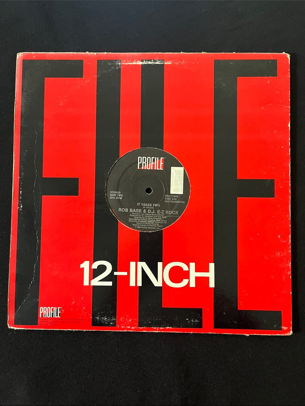 ROB BASE & D.J. E-Z ROCK "It Takes Two" Vinyl Record - Picture 2 of 8